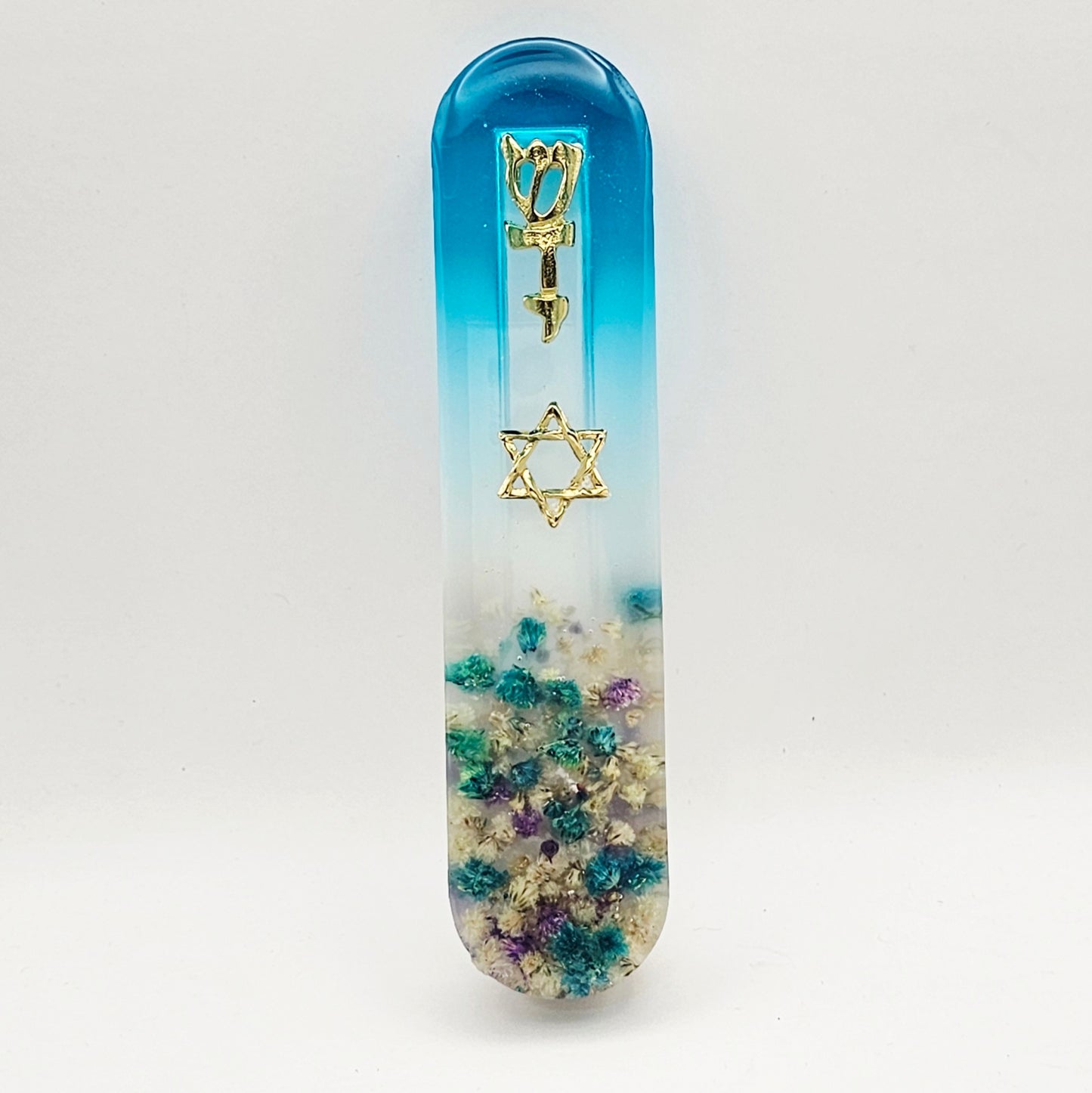 Mezuzah with a story - Magen David - 12cm #313 מזוזה עם סיפור