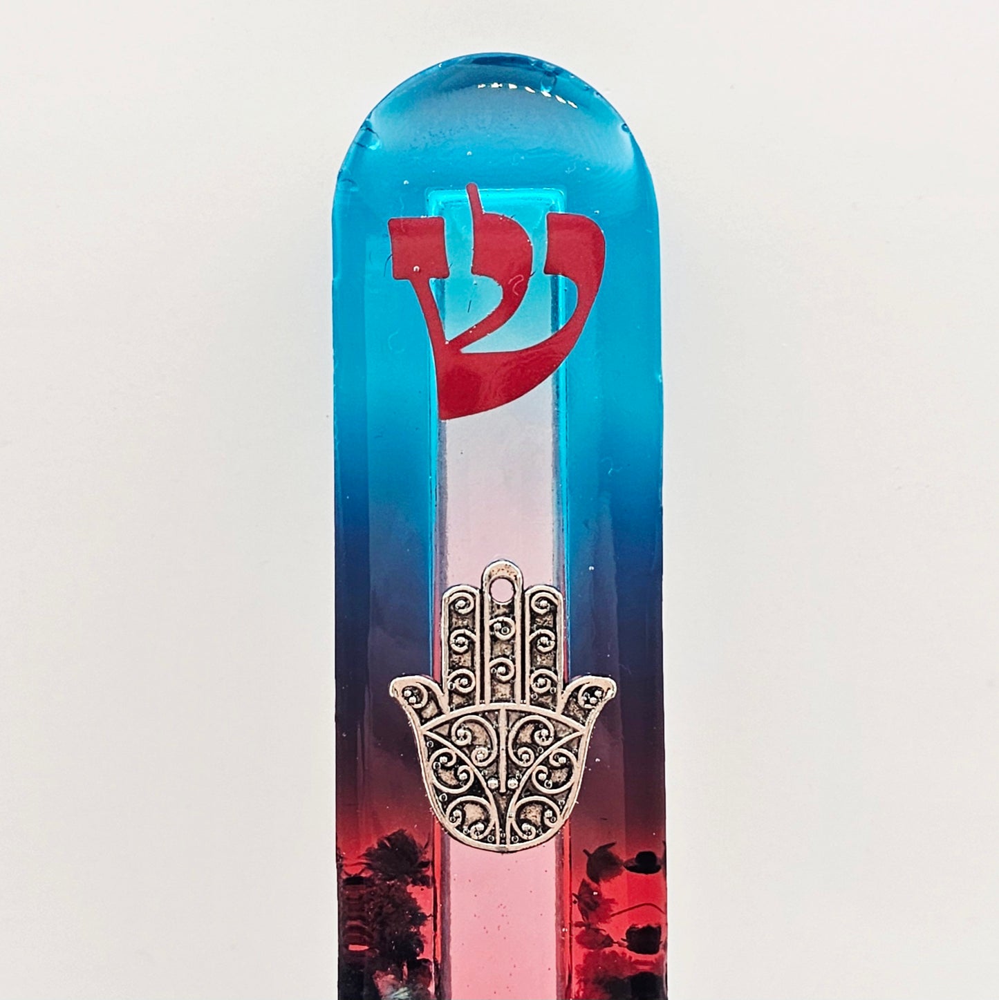 Mezuzah with a story - Hamsa - 15cm #315 מזוזה עם סיפור