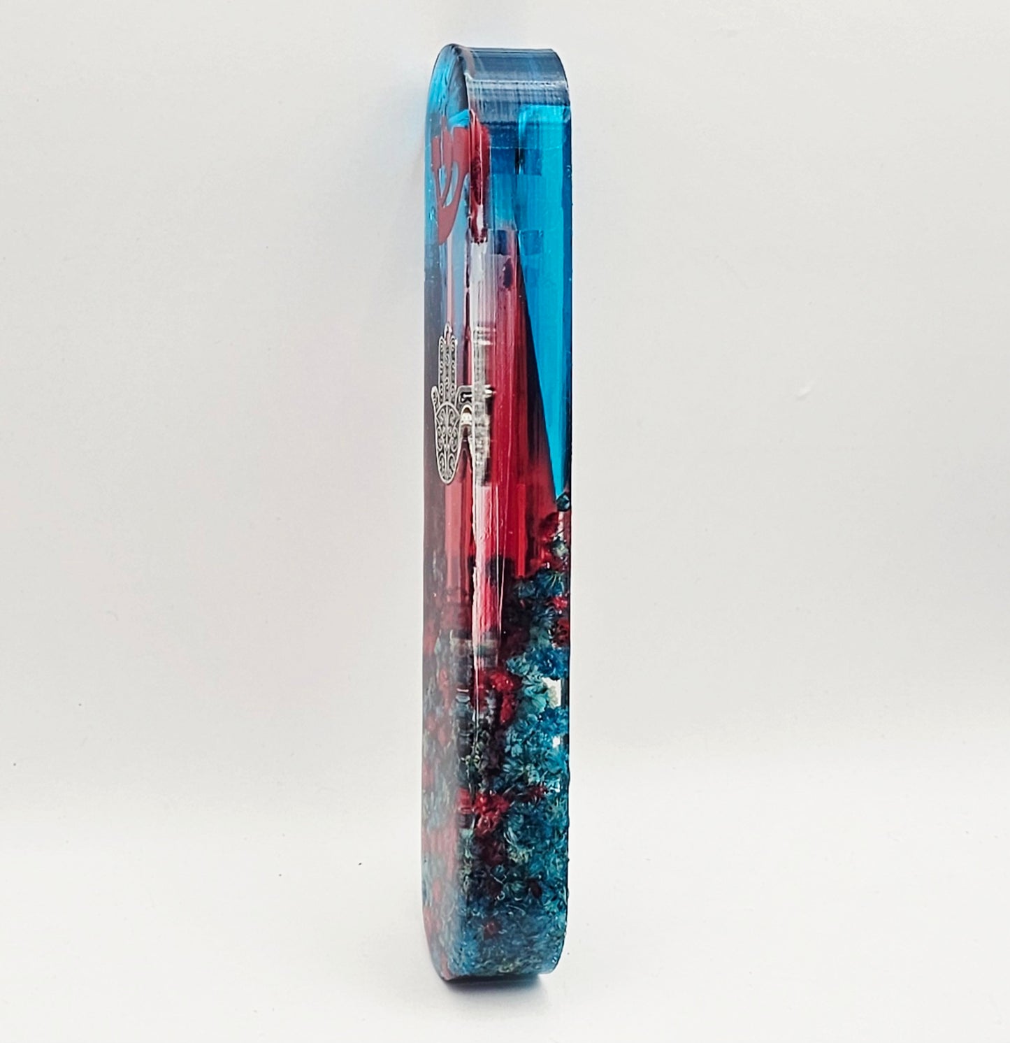 Mezuzah with a story - Hamsa - 15cm #315 מזוזה עם סיפור