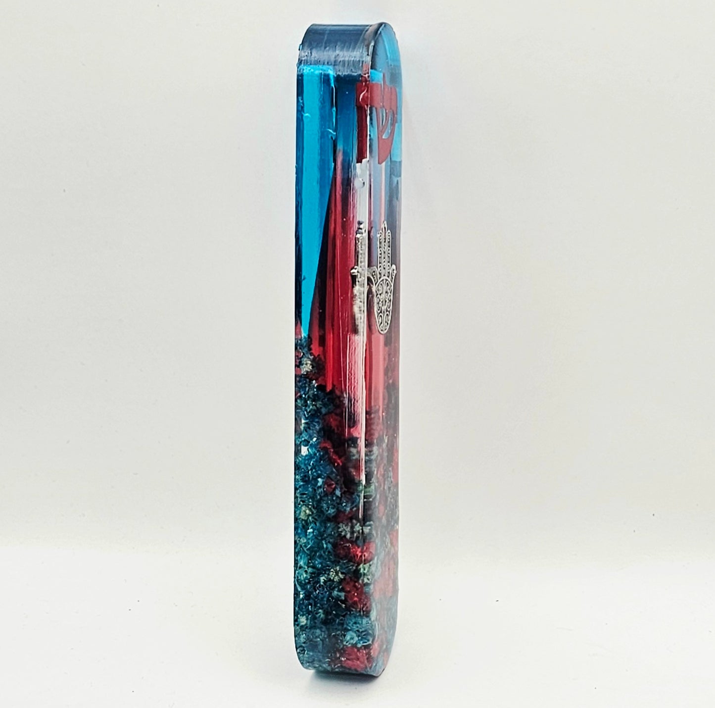 Mezuzah with a story - Hamsa - 15cm #315 מזוזה עם סיפור
