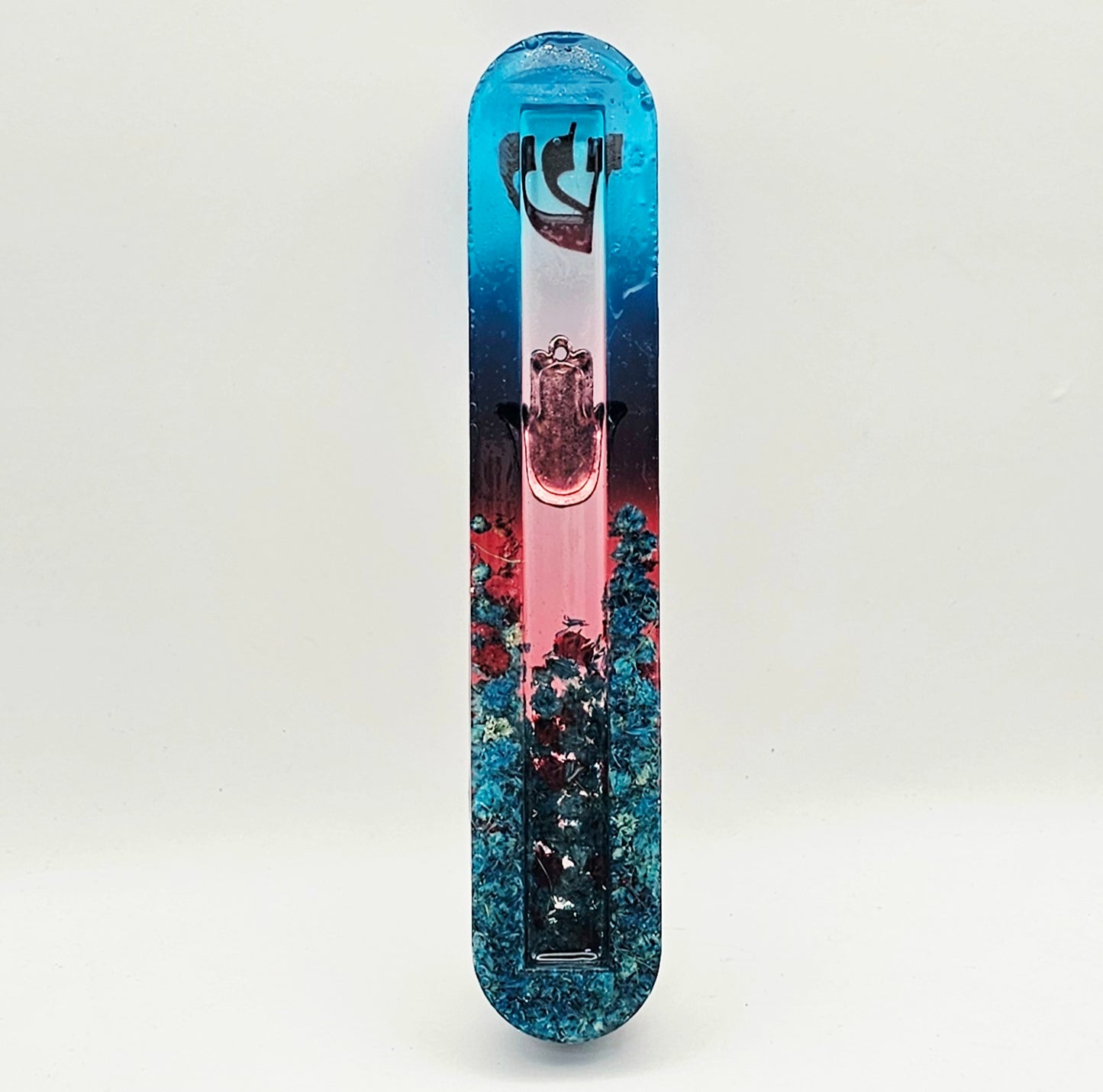 Mezuzah with a story - Hamsa - 15cm #315 מזוזה עם סיפור