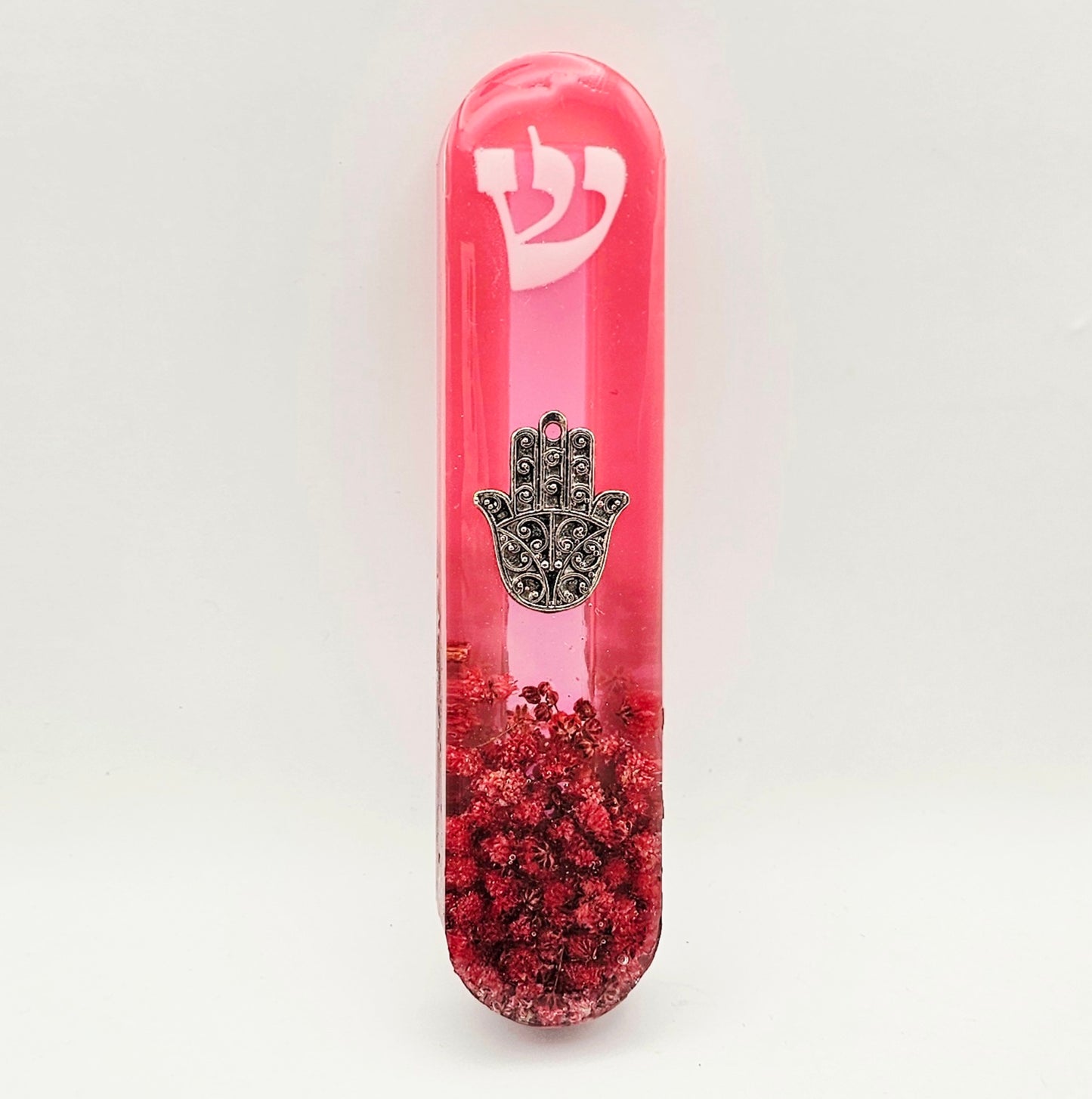 Mezuzah with a story - Hamsa - 12cm #316 מזוזה עם סיפור