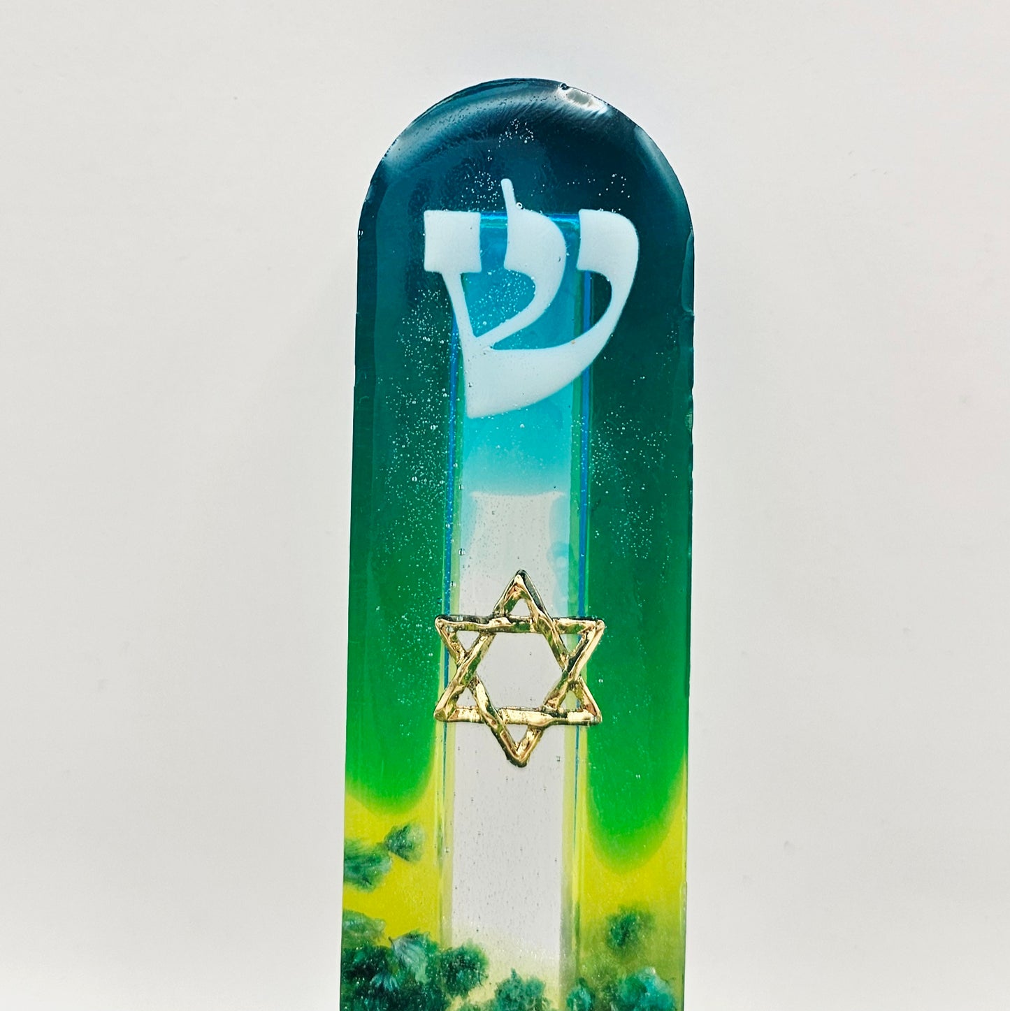 Mezuzah with a story - Magen David - 12cm #317 מזוזה עם סיפור
