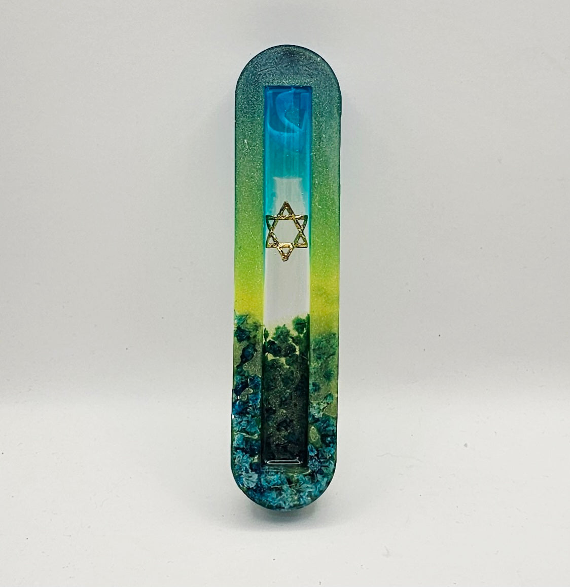 Mezuzah with a story - Magen David - 12cm #317 מזוזה עם סיפור