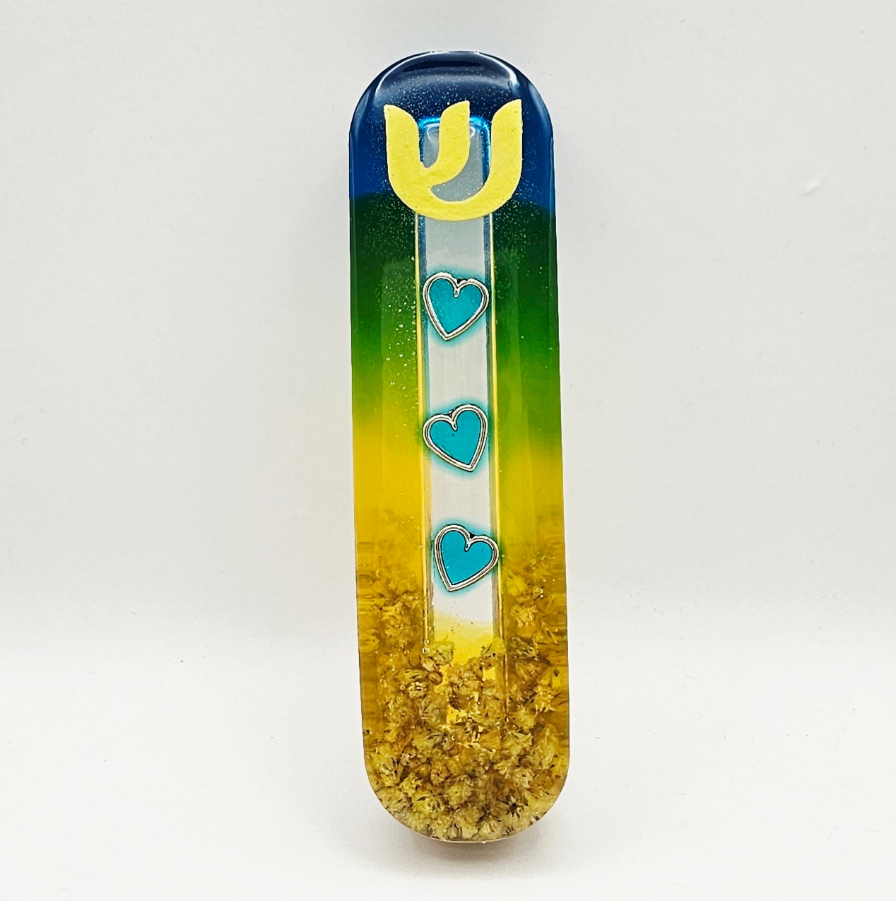 Mezuzah with a story - Hearts - 10cm #318 מזוזה עם סיפור