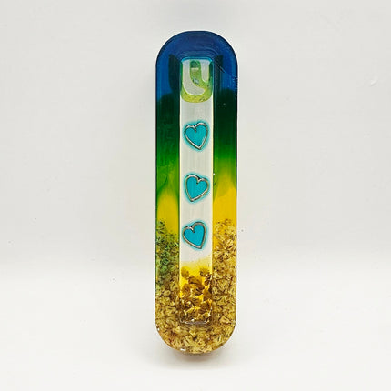 Mezuzah with a story - Hearts - 10cm #318