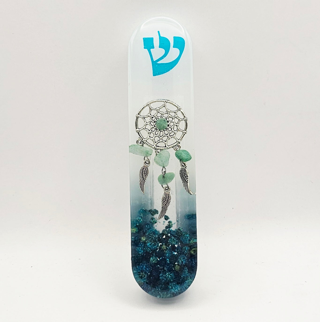 Mezuzah with a story - Dreams Catcher - 12cm #328 מזוזה עם סיפור