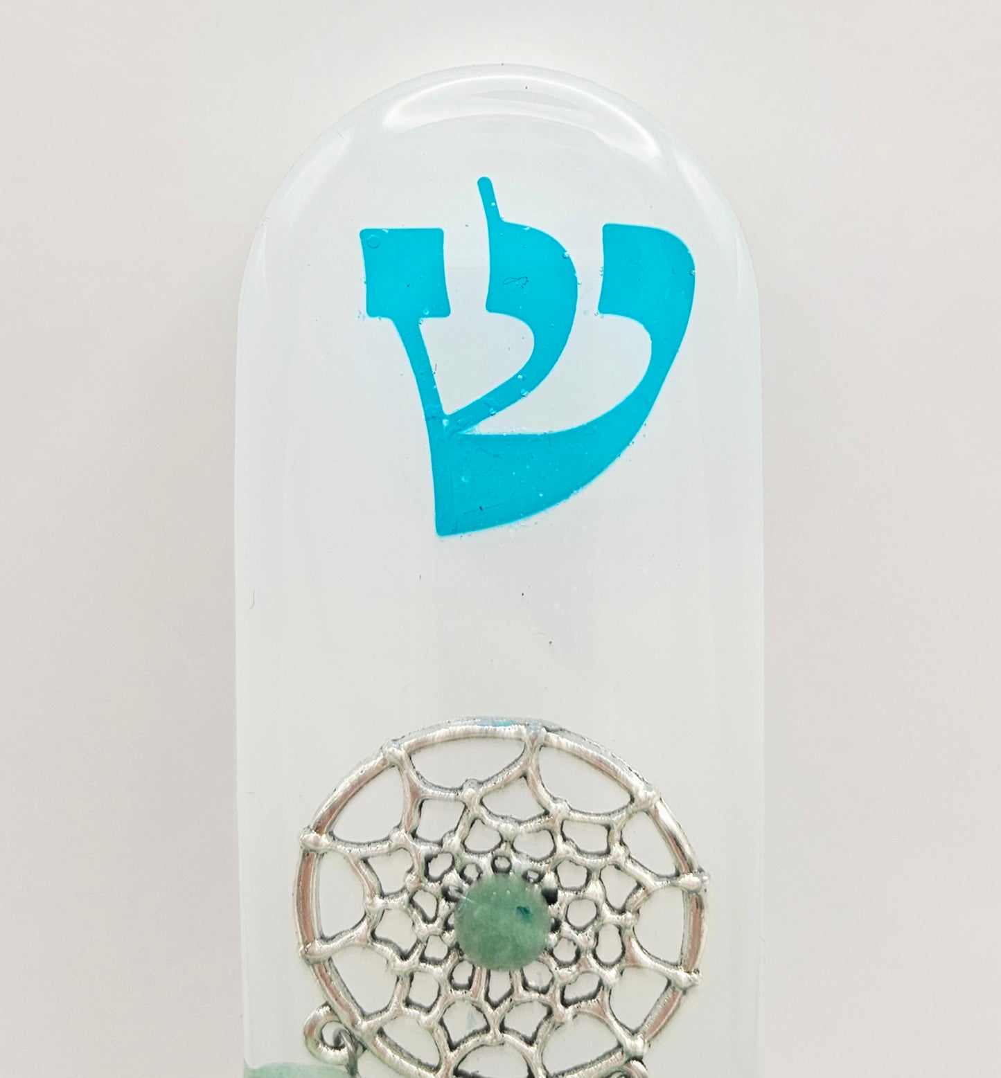 Mezuzah with a story - Dreams Catcher - 12cm #328 מזוזה עם סיפור