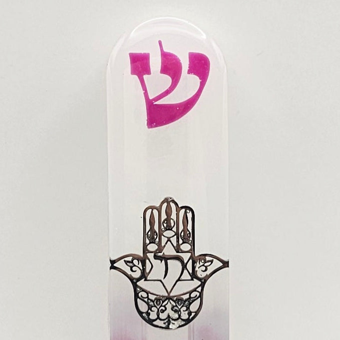 Mezuzah with a story - Hamsa - 12cm #329 מזוזה עם סיפור