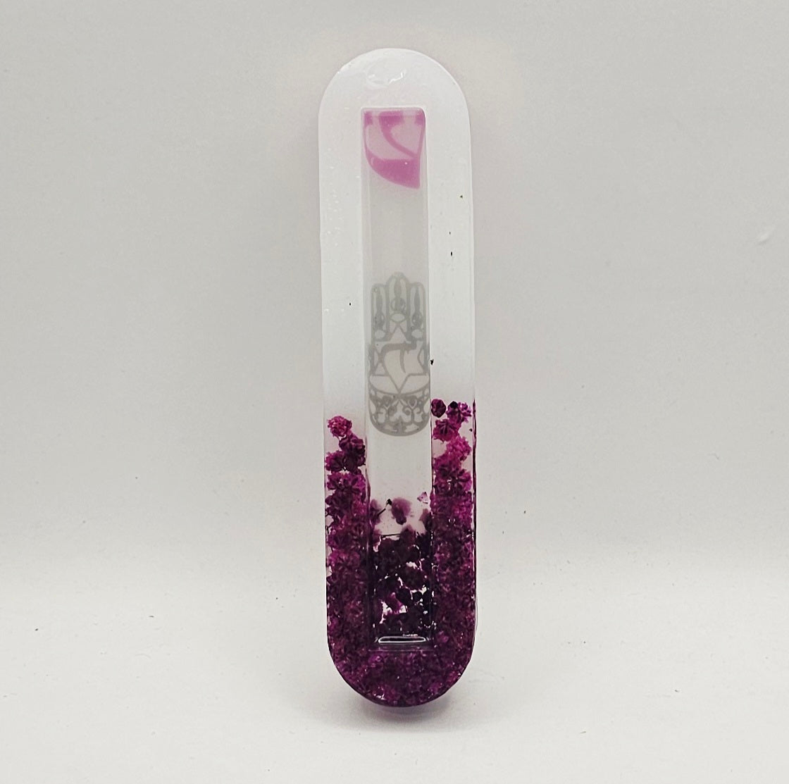 Mezuzah with a story - Hamsa - 12cm #329 מזוזה עם סיפור