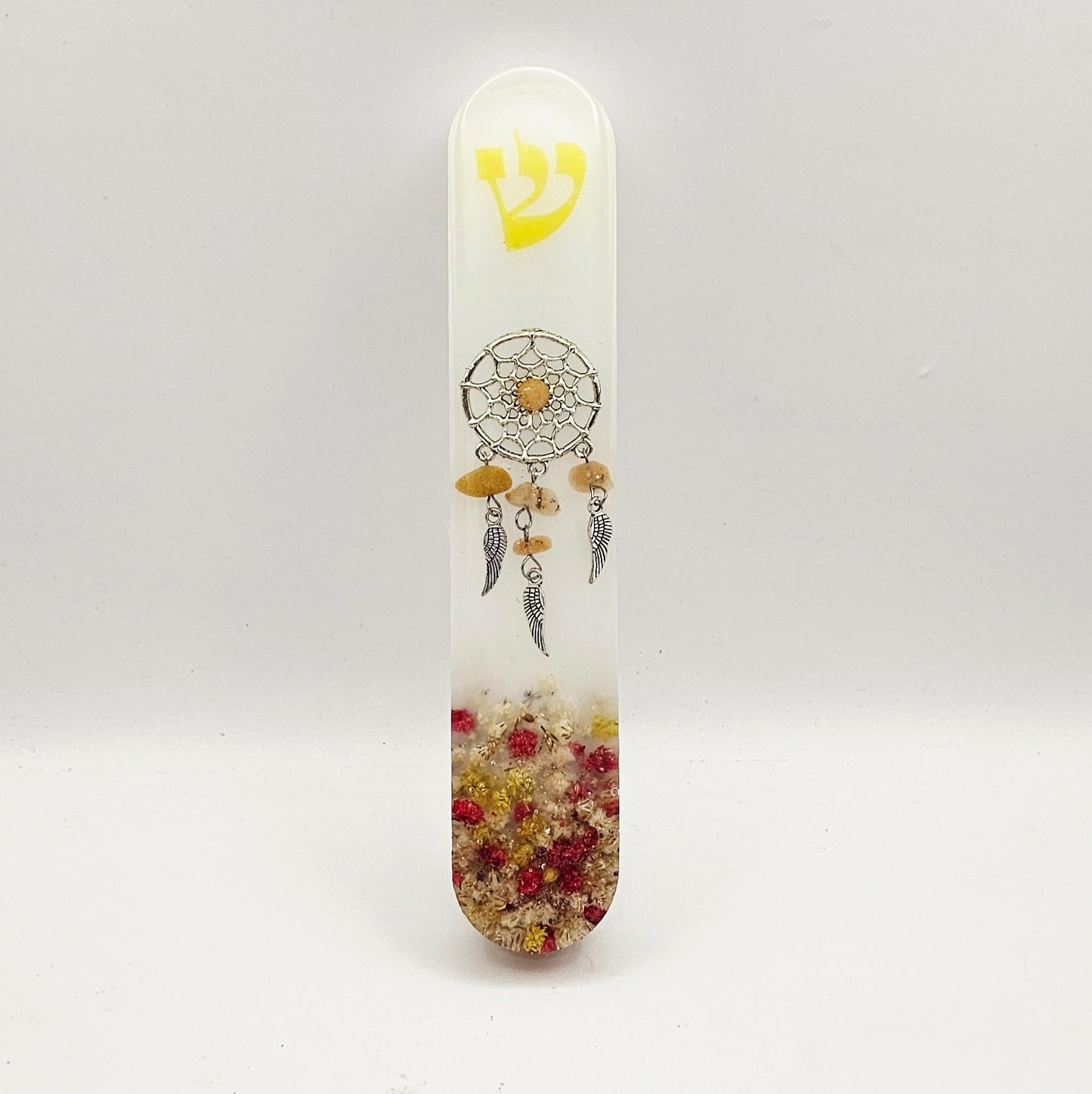 Mezuzah with a story - Dream Catcher - 15cm #339 מזוזה עם סיפור