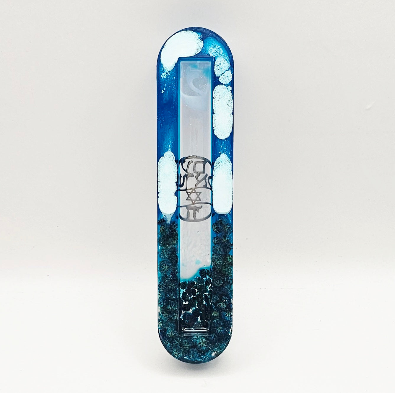 Mezuzah with a story - Am Israel Chai - 12cm #344 מזוזה עם סיפור