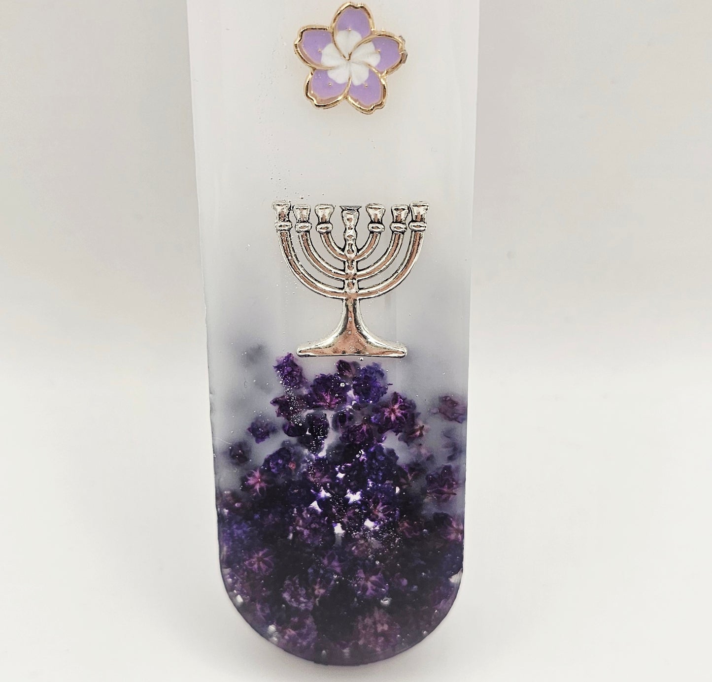 Mezuzah with a story - White - 12cm #350 מזוזה עם סיפור