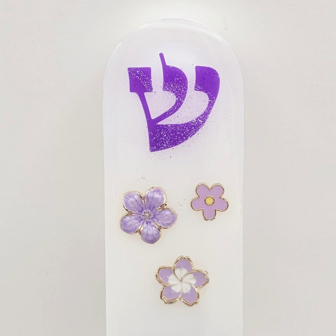 Mezuzah with a story - White - 12cm #350 מזוזה עם סיפור