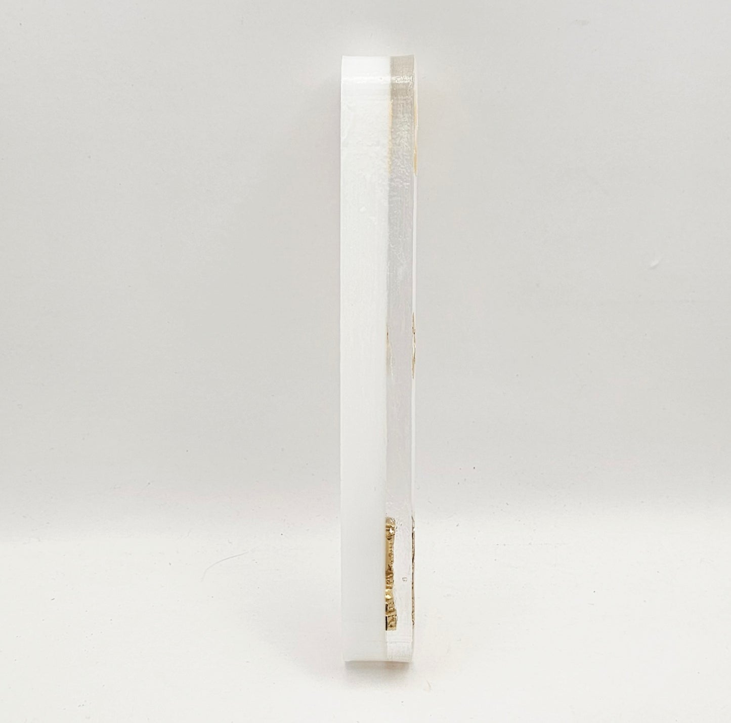 Mezuzah with a story - White - 15cm #349 מזוזה עם סיפור