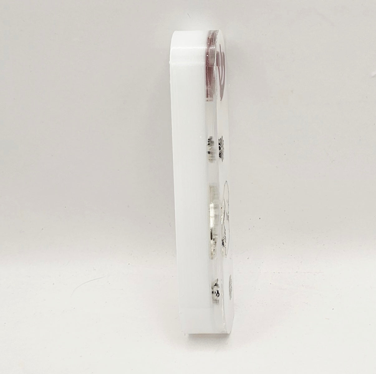 Mezuzah with a story - White - 10cm #347 מזוזה עם סיפור