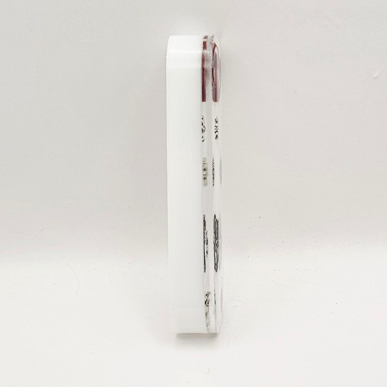 Mezuzah with a story - White - 10cm #348 מזוזה עם סיפור