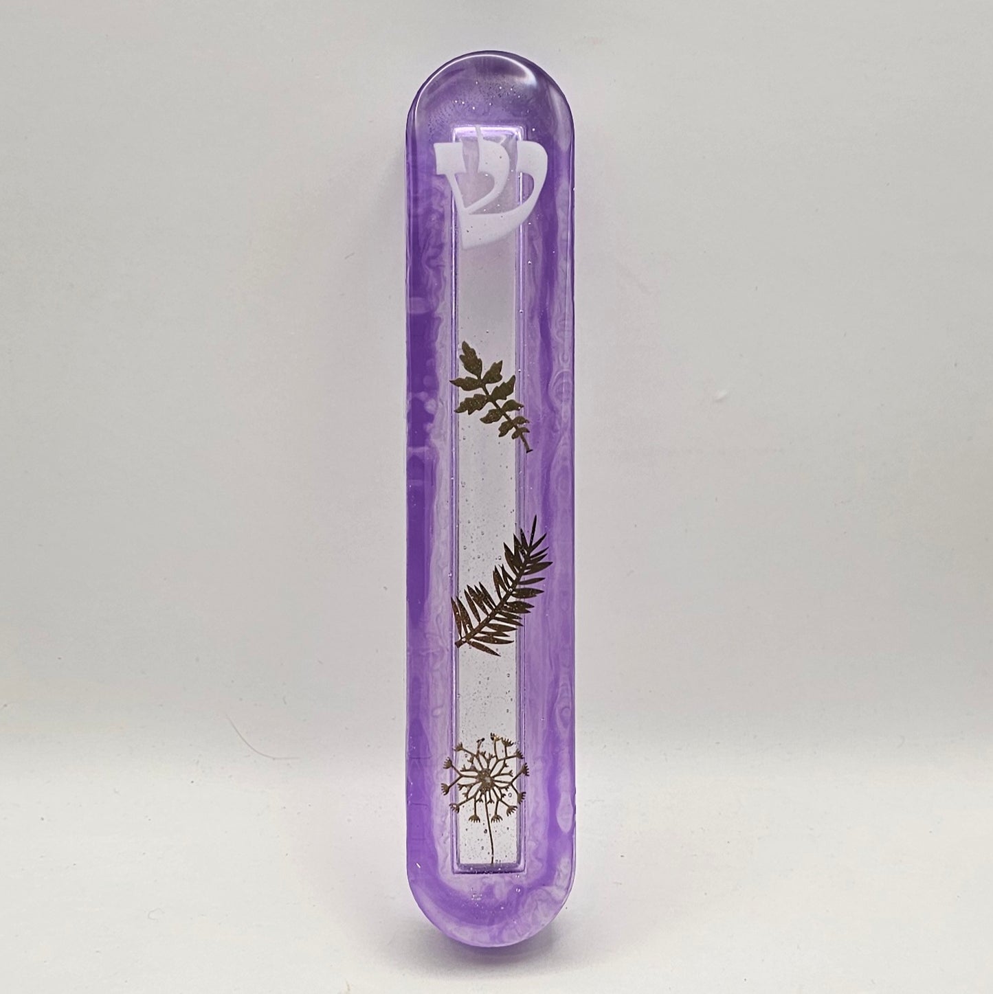 Mezuzah with a story - Purple - 15cm #353 מזוזה עם סיפור