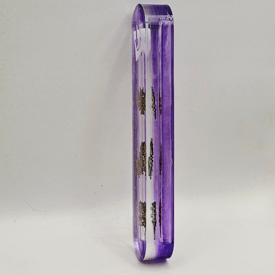 Mezuzah with a story - Purple - 15cm #353 מזוזה עם סיפור