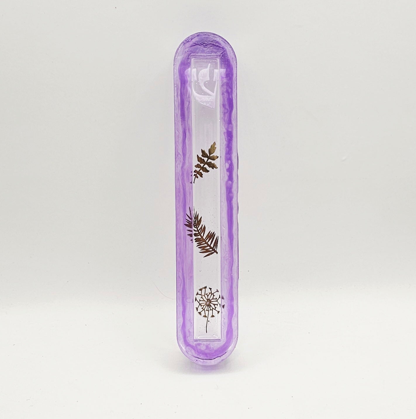 Mezuzah with a story - Purple - 15cm #353 מזוזה עם סיפור
