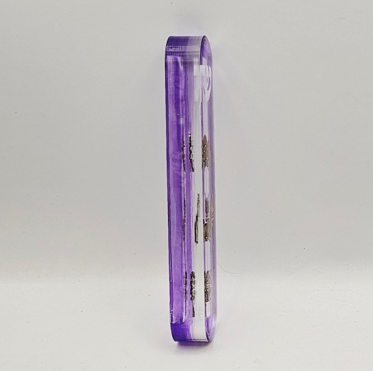 Mezuzah with a story - Purple - 15cm #353 מזוזה עם סיפור