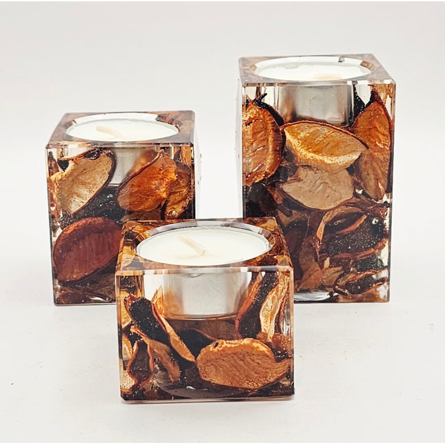 סט פמוטים - פוטפורי כתום