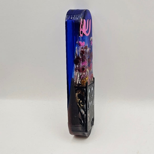 בית מזוזה 12 סנטימטר - מרפסת עם פרחים