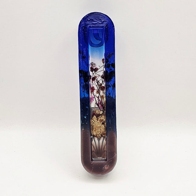 בית מזוזה 12 סנטימטר - מרפסת עם פרחים