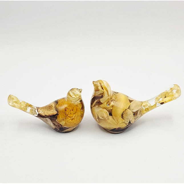 סט ציפורים - פוטפורי צהוב