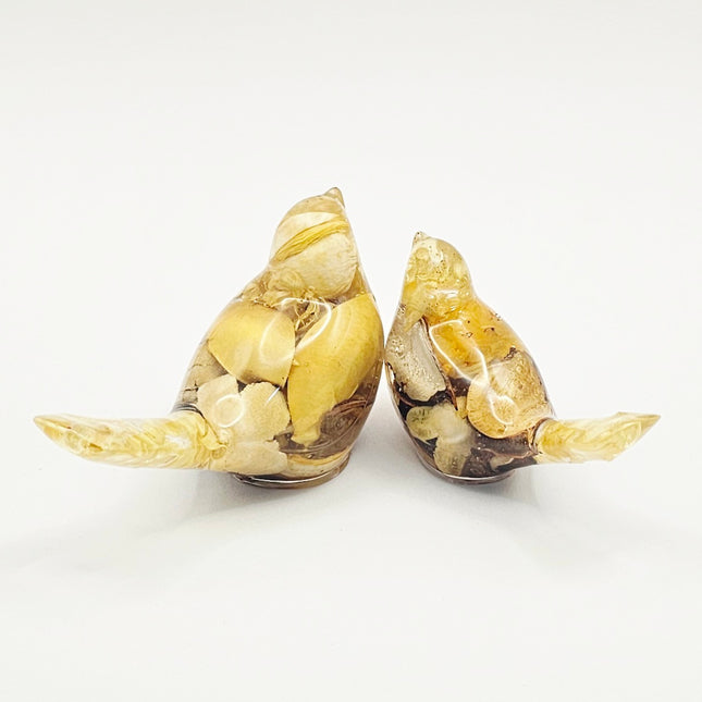 סט ציפורים - פוטפורי צהוב