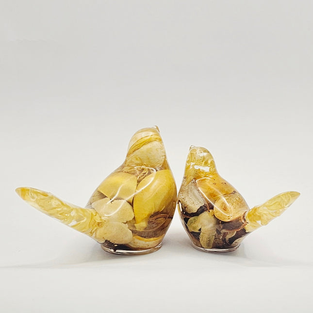 סט ציפורים - פוטפורי צהוב