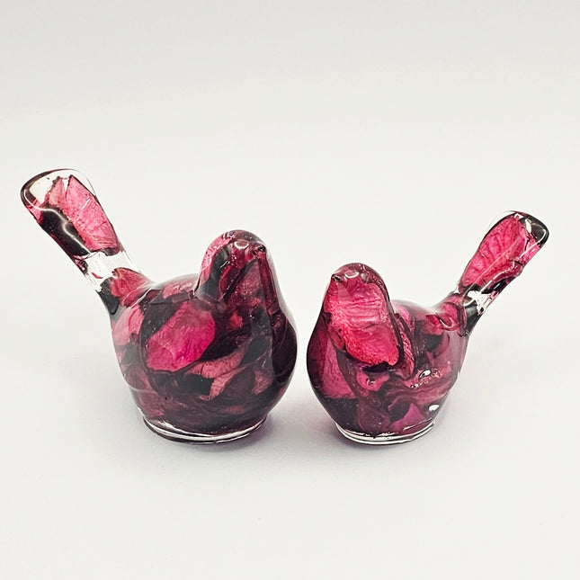 סט ציפורים - פוטפורי אדום