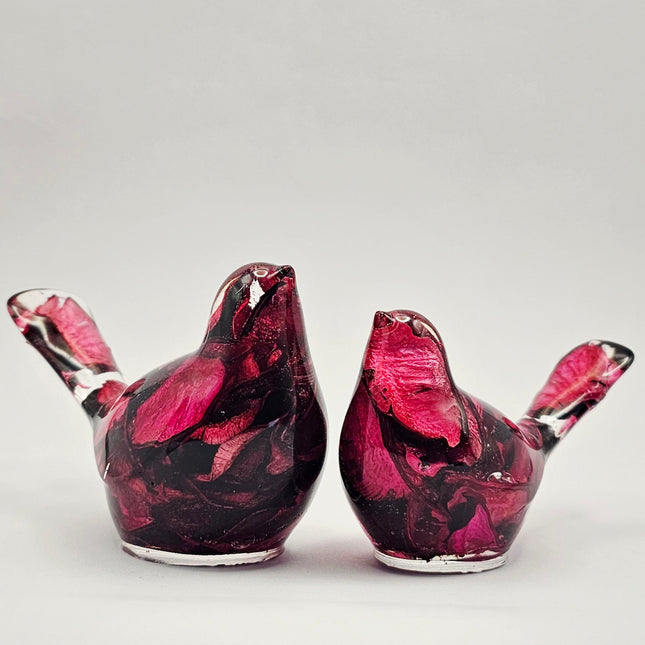 סט ציפורים - פוטפורי אדום