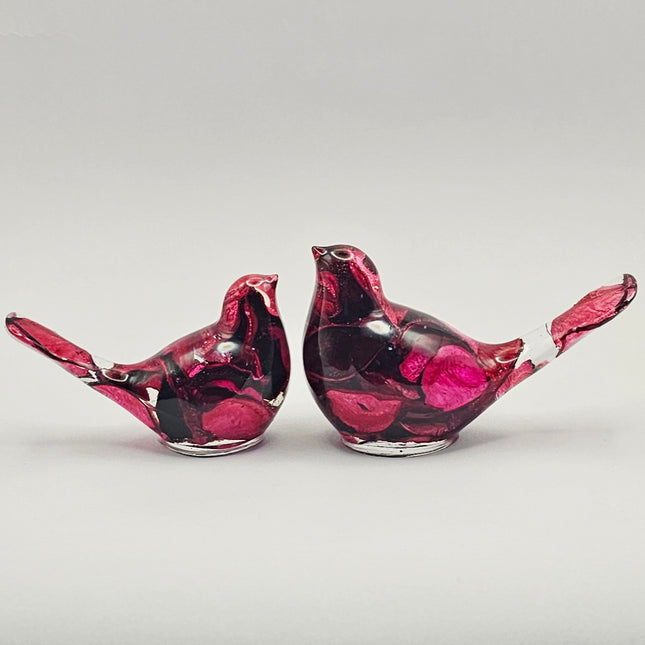 סט ציפורים - פוטפורי אדום