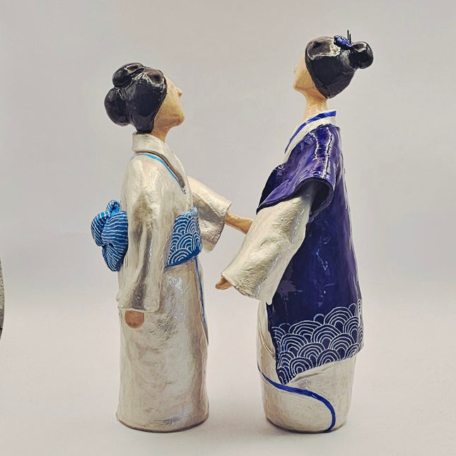 דמות קימונו - תכלת