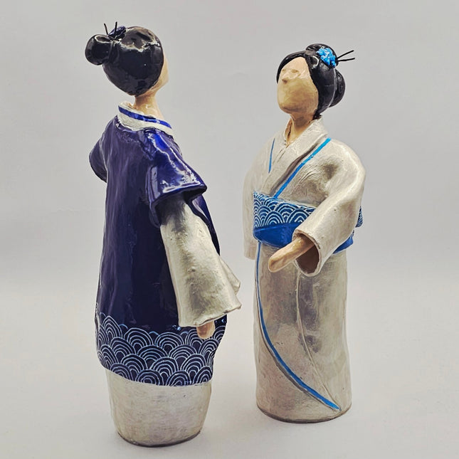 דמות קימונו - תכלת