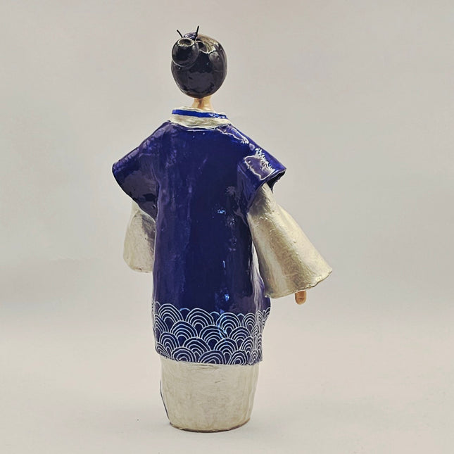 דמות קימונו - כחול