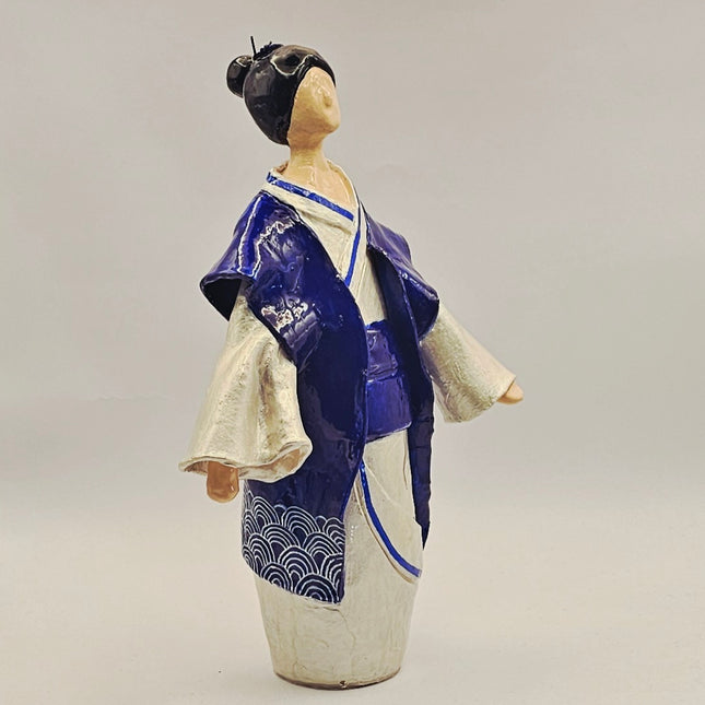 דמות קימונו - כחול