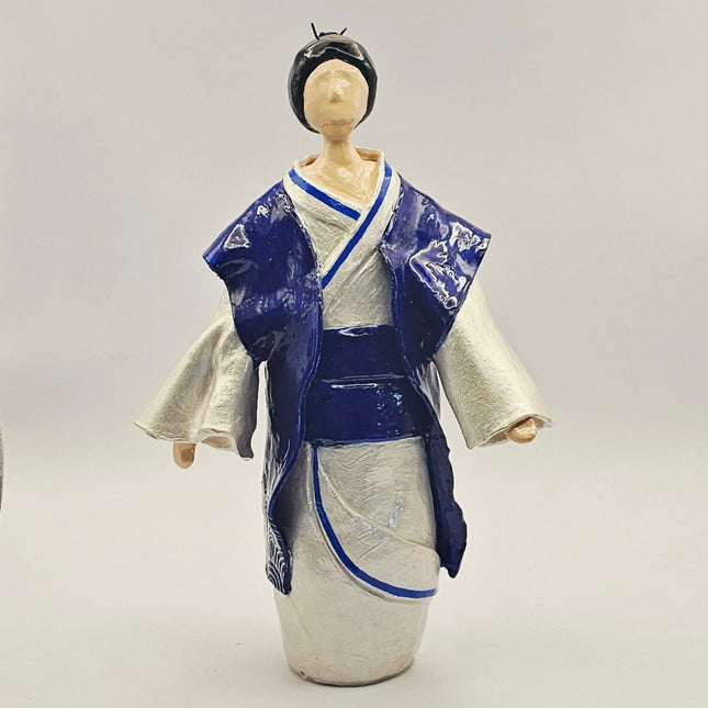 דמות קימונו - כחול