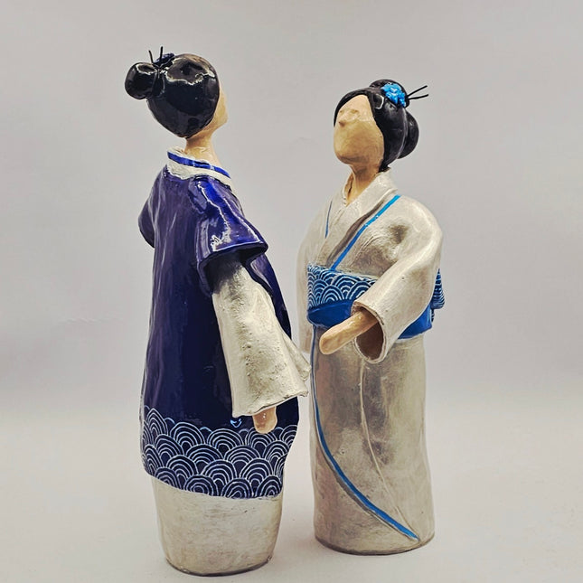 דמות קימונו - תכלת