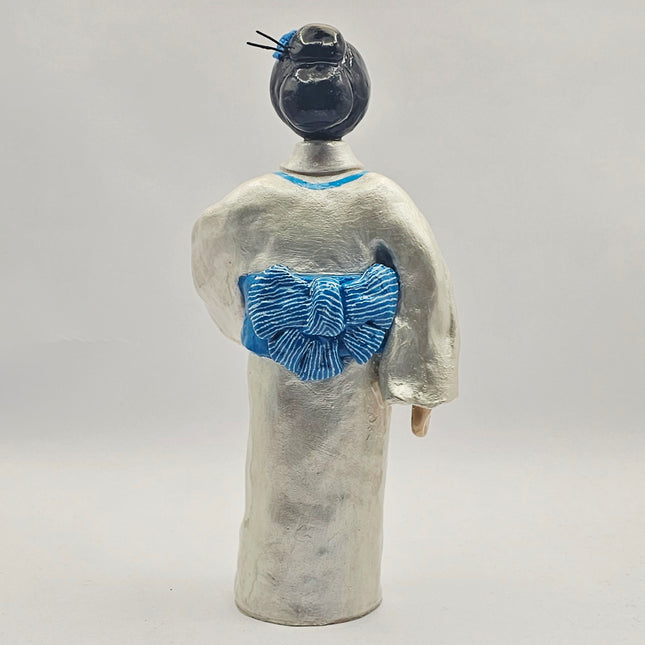 דמות קימונו - תכלת