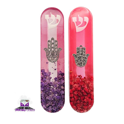 Mezuzah with a story - Hamsa - 12cm #316