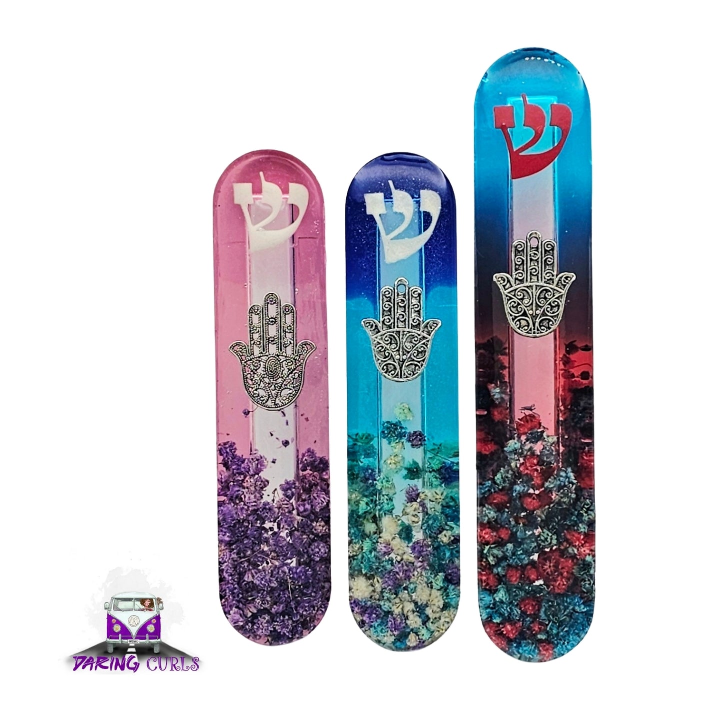 Mezuzah with a story - Hamsa - 15cm #315 מזוזה עם סיפור