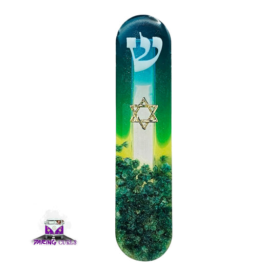 Mezuzah with a story - Magen David - 12cm #317 מזוזה עם סיפור