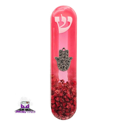 Mezuzah with a story - Hamsa - 12cm #316