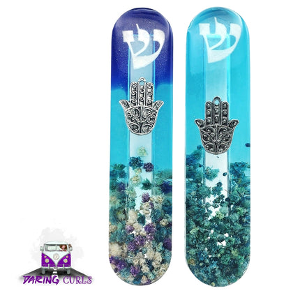Mezuzah with a story - Hamsa - 12cm #311