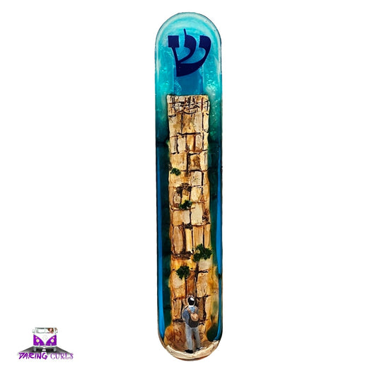 Mezuzah with a story - Western Wall (Kotel) - 15cm #299 מזוזה עם סיפור