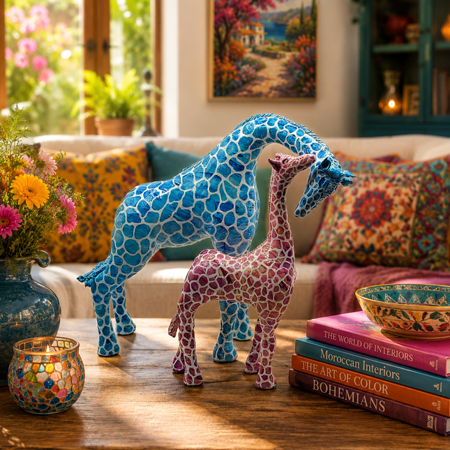 Colorful Giraffes