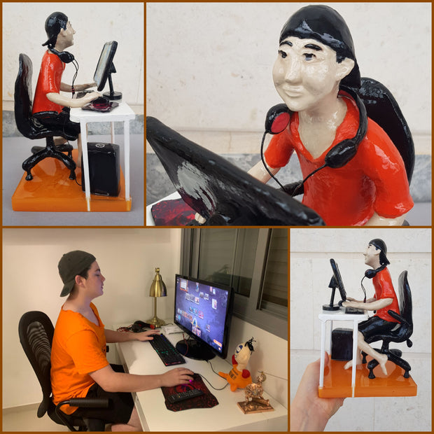 פסלים מיוחדים
פסלים מקוריים
פסלים מחימר פולמרי
חימר פולימרי
מתנה מקורית 
מתנה מיוחדת
פסלים בהתאמה אישית
גיימר
GAMER