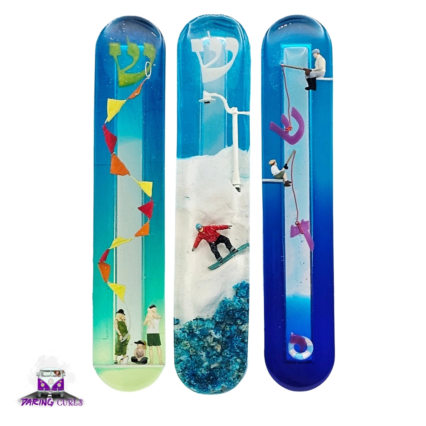 Mezuzah with a story - Fisherman - 15cm #304 מזוזה עם סיפור